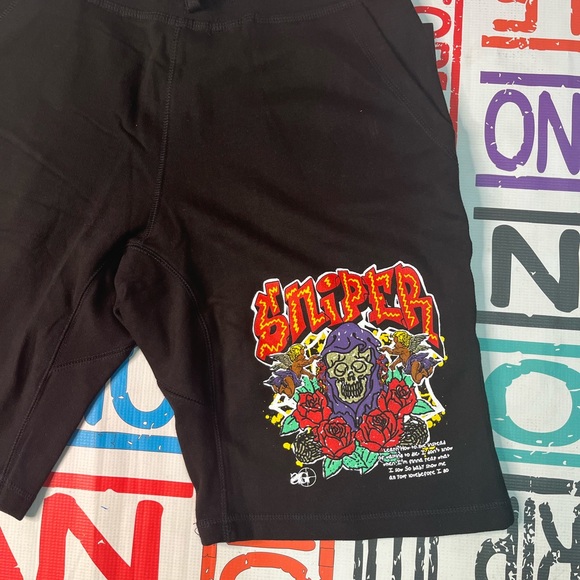 Sniper Gang graphic shorts Sz various - Picture 2 of 3